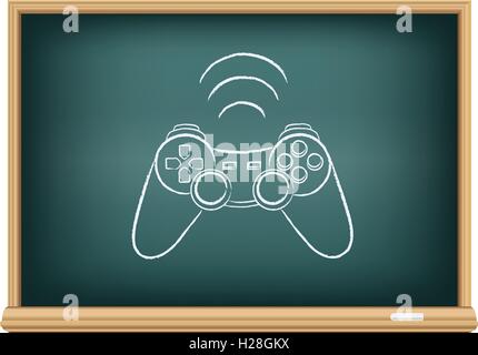 The blackboard gamepad Stock Vector