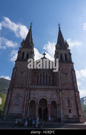 Basílica de Santa María la Real de Covadonga Stock Photo