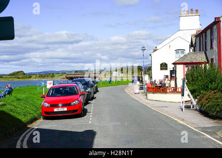 The main street and frontage in Ravenglass, Cumbria, UK. Stock Photo