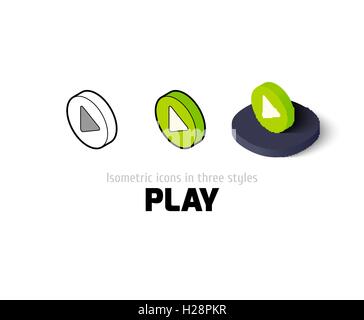 Play Button icon in different style. Play Button vector icons designed ...