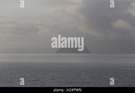 Northern coast of Ailsa Craig in Firth of Clyde Scotland  September 2016 Stock Photo