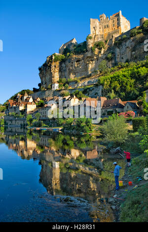 Beynac-et-Cazenac castle,  Dordogne, France Stock Photo