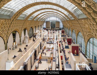 Interior of the Musée d'Orsay, Paris, France Stock Photo