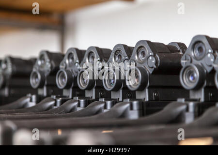 german assault weapons lies in a gun room Stock Photo