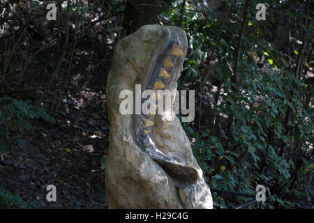 Geological finds in Prague Zoo Czech Republic Stock Photo