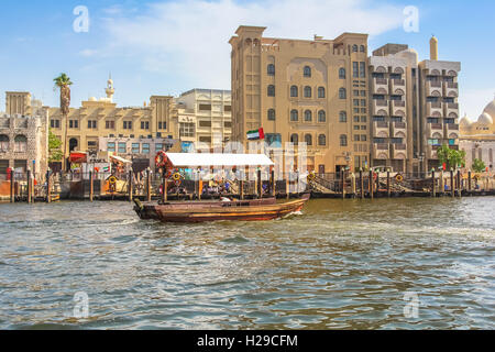 Abra in Dubai Creek Stock Photo