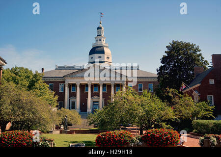 Maryland State Capital building in Annapolis, Maryland. Stock Photo