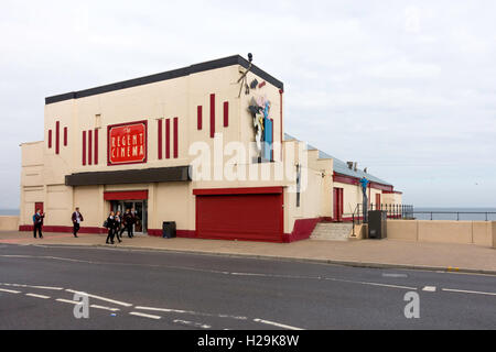 Regent Cinema on Redcar seafront  originally a music hall built 1937 it was converted to cinema in the 1960's wall decoration Stock Photo
