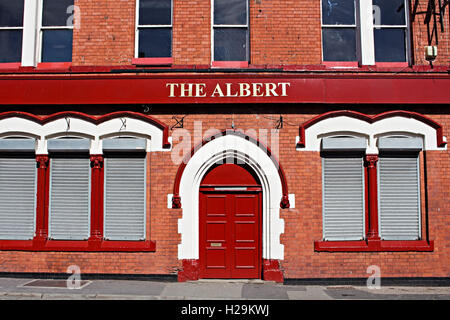 The Albert pub right next to Liverpool Football Club stadium Stock Photo