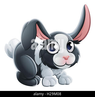 A cute cartoon rabbit animal character Stock Photo