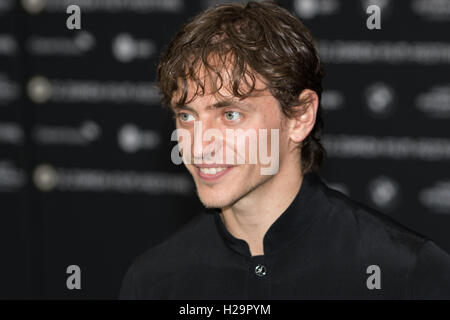 Zurich, Switzerland. 25th September 2016. Sergei Polunin attends a photocall at the 12th Zurich Film Festival at Corso Kino cinema in Zurich, Switzerland. Nicola Mastronardi/Alamy Live News. Stock Photo