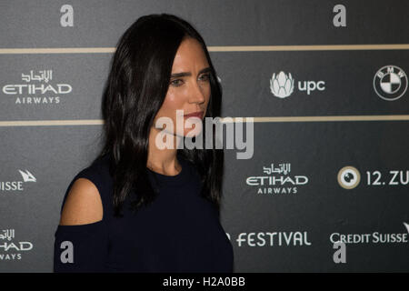 Zurich, Switzerland. 25th September 2016. Jennifer Connelly attends a press conference as actress of the film American Pastoral at the 12th Zurich Film Festival at Festivalzentrum in Zurich, Switzerland. Nicola Mastronardi/Alamy Live News. Stock Photo