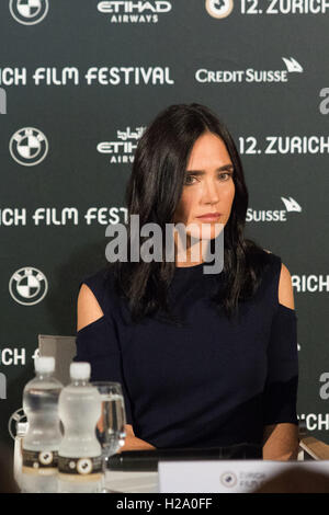 Zurich, Switzerland. 25th September 2016. Jennifer Connelly attends a press conference as actress of the film American Pastoral at the 12th Zurich Film Festival at Festivalzentrum in Zurich, Switzerland. Nicola Mastronardi/Alamy Live News. Stock Photo