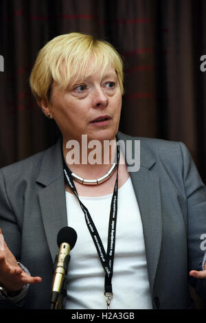 Liverpool, UK. 26th September, 2016. Angela Eagle MP Wallasey, speaking during the Labour Party Confer Liverpool     Credit:  Della Batchelor/Alamy Live News Stock Photo