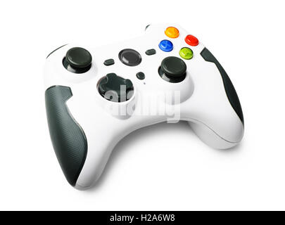 Game controller isolated on a white background Stock Photo