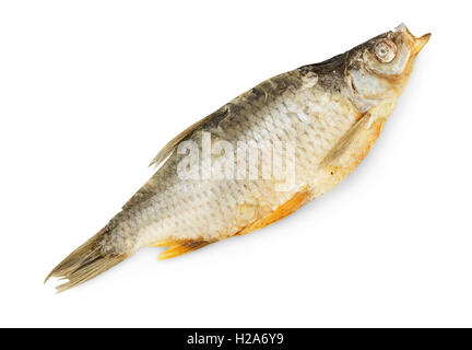 Dried fish isolated on a white background Stock Photo