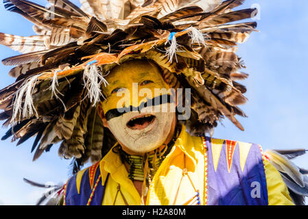 First Nations dancer, DTES Pow Wow and cultural celebration, Oppenheimer Park, Vancouver,  British Columbia, Canada Stock Photo