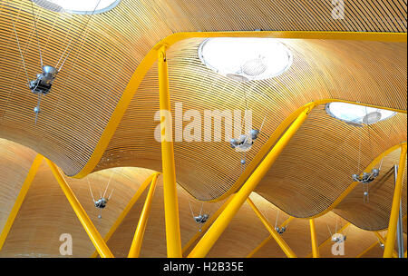 check-in hall Madrid Barajas international airport Spain Stock Photo