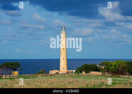 Lighthouse, San Vito Lo Capo, Sicily, Italy Stock Photo