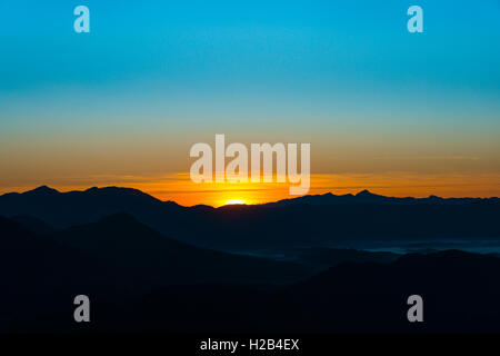 Colorful sunset sky gradient with out clouds Stock Photo - Alamy