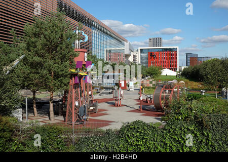 Eastside City Park at Millennium Point, Birmingham, UK Stock Photo