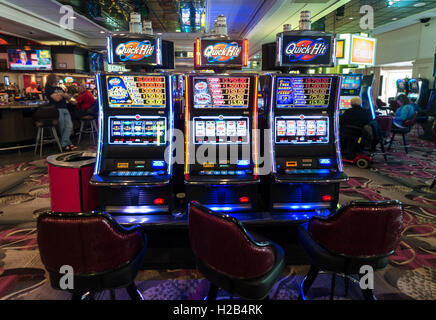 Slots, Quick Hit at casino, Las Vegas, Nevada, USA Stock Photo