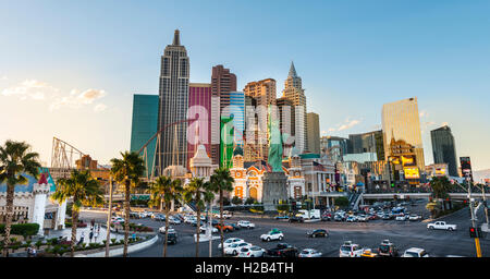 New York New York Hotel and Casino, Las Vegas, Nevada, USA Stock Photo