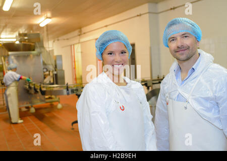 workers of the factory Stock Photo