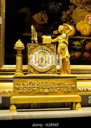 Old table clock. Prague. Czech Republic Stock Photo