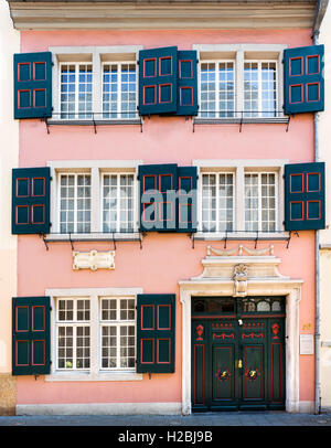 The Beethoven House (Beethoven-Haus), the birthplace of Ludwig van Beethoven on Bonngasse, Bonn, Germany Stock Photo