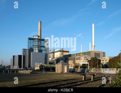 Power station Lausward, natural gas fired power plant Stock Photo