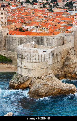 Fort Bokar, considered one of the oldest instances of a casemate fortress. Dubrovnik, Croatia. Stock Photo