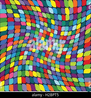 Vector illustration pattern of colored squares Stock Vector