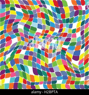 Vector illustration pattern of colored squares Stock Vector