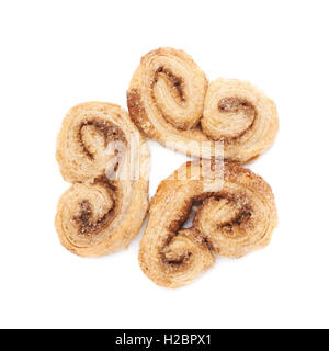 Pile of cookies isolated over the white background Stock Photo