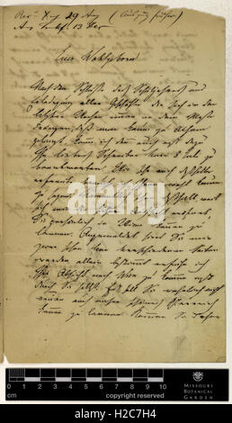 Correspondence - Fenzl (Eduard) and Engelmann (George) (Jun 24, 1846 (1)) Stock Photo