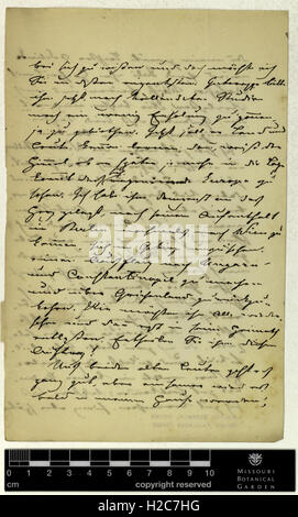 Correspondence - Fenzl (Eduard) and Engelmann (George) (Mar 24, 1872 (2)) Stock Photo
