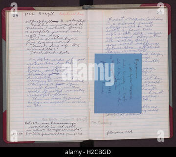 A field notebook documenting observations and notes from Colombia ...