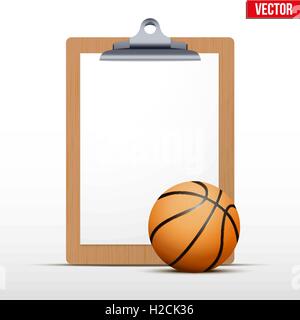 Coaching blank clipboard Stock Vector