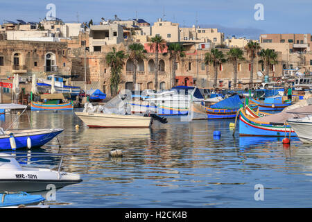 Marsaxlokk, fishing village, Malta Stock Photo