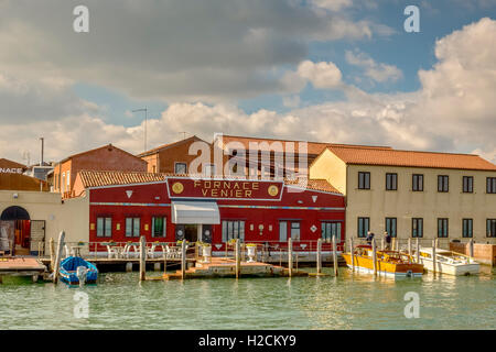 Glass making factory Fornace Venier Murano Venice Italy Stock Photo