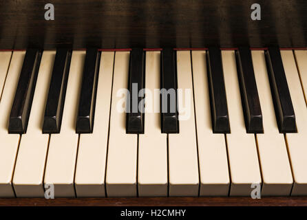 Close up of piano keys Stock Photo
