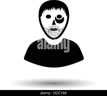Prisoner icon. White background with shadow design. Vector illustration ...