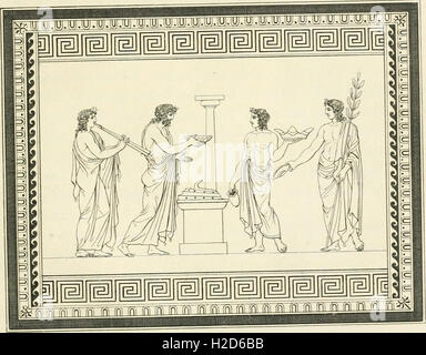 Outlines from the figures and compositions upon the Greek, Roman, and Etruscan vases of the late Sir William Hamilton with engraved borders (1804) (1 Stock Photo