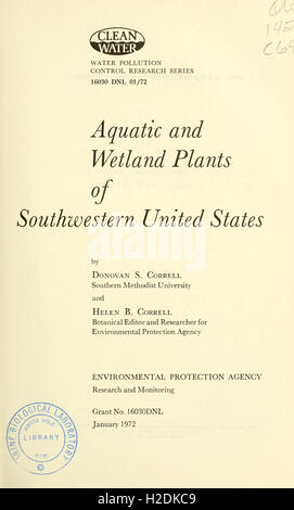 Aquatic and wetland plants of southwestern United States Stock Photo