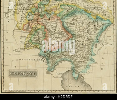 A new universal atlas of the world - on an improved plan; consisting of thirty maps, carefully prepared from the latest authorities; with complete alphabetical indexes (1825) (1 Stock Photo