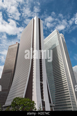 Shinjuku Center, Sompo and Nomura Buildings, skyscrapers, Nishi-Shinjuku, Tokyo, Japan Stock Photo