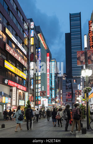 Street scene of Kabukicho, Shinjuku, Tokyo, Japan Stock Photo