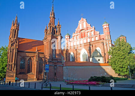 St Anne's Church in Vilnius Stock Photo