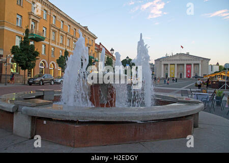 Town Hall Square in Vilnius Stock Photo